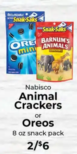 Sunset Foods Nabisco Animal Crackers or Oreos offer