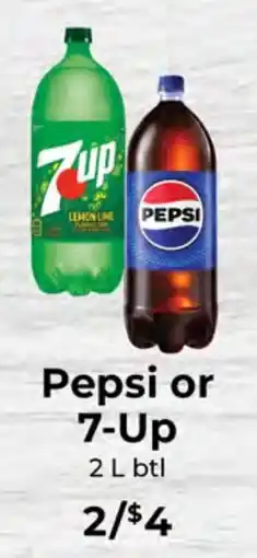 Sunset Foods Pepsi or 7-Up offer