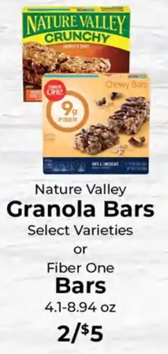 Sunset Foods Nature Valley Granola Bars offer