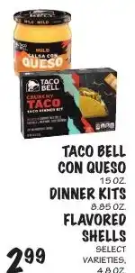 Foodarama Taco Bell con queso dinner kits offer