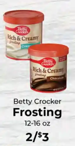 Sunset Foods Betty Crocker Frosting offer