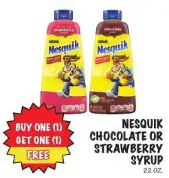 Foodarama Nesquik chocolate or strawberry syrup offer