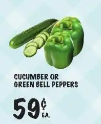 Foodarama Cucumber Or Green Bell Peppers offer