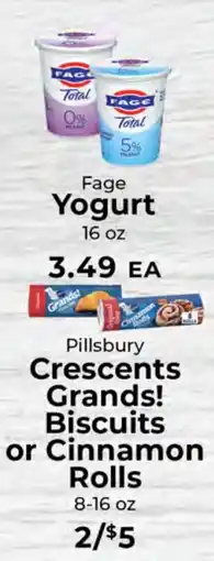 Sunset Foods Pillsbury crescents grands! biscuits or cinnamon rolls offer