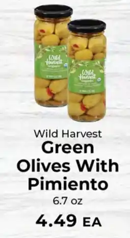 Sunset Foods Wild Harvest green olives with pimiento offer
