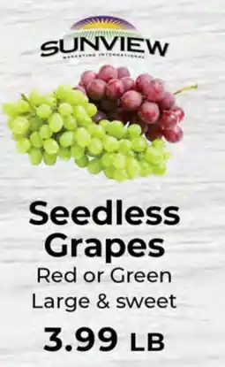 Sunset Foods Sunview seedless grapes offer