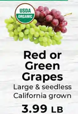 Sunset Foods Red or Green Grapes offer