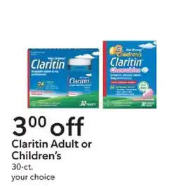 Publix Claritin Adult or Children's offer