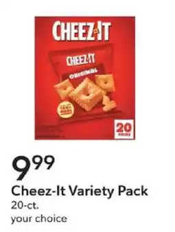 Publix Cheez-It Variety Pack offer