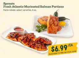 Sprouts Farmers Market Sprouts fresh atlantic marinated salmon portions offer