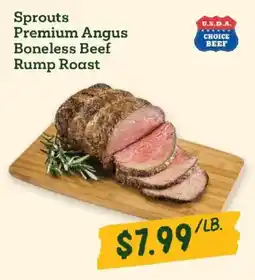 Sprouts Farmers Market Sprouts premium angus boneless beef rump roast offer