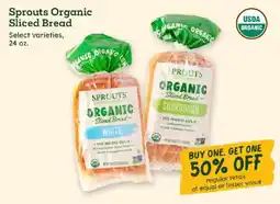 Sprouts Farmers Market Sprouts organic sliced bread offer