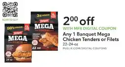 Publix Banquet Mega Chicken Tenders or Filets offer