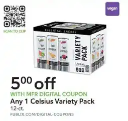 Publix Celsius Variety Pack offer