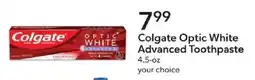 Publix Colgate optic white advanced toothpaste offer