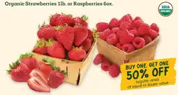 Sprouts Farmers Market Organic Strawberries or Raspberries offer