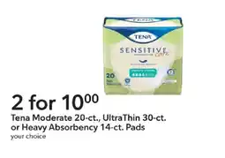 Publix Tena pads offer