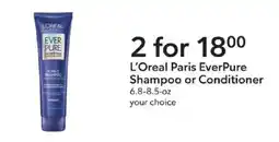 Publix L'Oreal Paris EverPure Shampoo or Conditioner offer