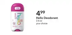 Publix Hello Deodorant offer
