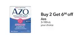 Publix Azo Urinary Pain Relief offer