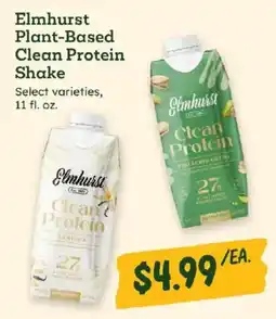 Sprouts Farmers Market Elmhurst plant-based clean protein shake offer