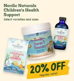 Sprouts Farmers Market Nordic Naturals Children's Health Support offer