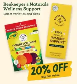 Sprouts Farmers Market Beekeeper's Naturals Wellness Support offer