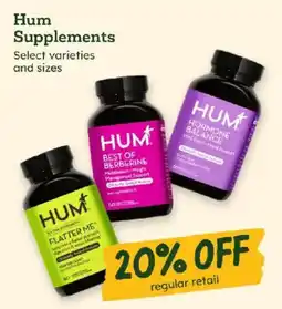 Sprouts Farmers Market Hum Supplements offer