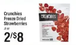 Lowes Foods Crunchies freeze dried strawberries offer
