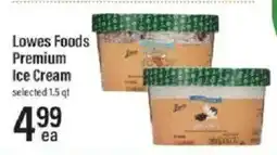 Lowes Foods Lowes Foods Premium Ice Cream offer