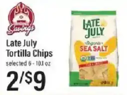 Lowes Foods Late July Tortilla Chips offer