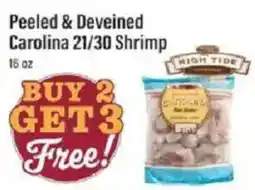 Lowes Foods High Tide Peeled & Deveined Carolina 21/30 Shrimp offer