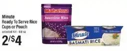 Lowes Foods Minute ready to serve rice cups or pouch offer