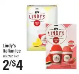 Lowes Foods Lindy's Italian Ice offer
