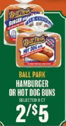 Lowes Foods Ball Park hamburger or hot dog buns offer