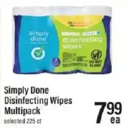 Lowes Foods Simply Done Disinfecting Wipes offer