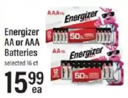 Lowes Foods Energizer AA or AAA Batteries offer