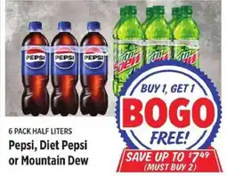 Rouses Pepsi, Diet Pepsi or Mountain Dew offer