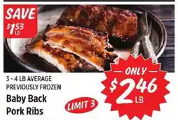 Rouses Baby Back Pork Ribs offer