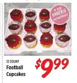 Rouses Football Cupcakes offer