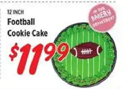 Rouses 12 INCH Football Cookie Cake offer