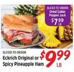 Rouses Eckrich Original or Spicy Pineapple Ham offer