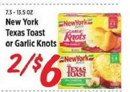 Rouses New York Texas Toast or Garlic Knots offer