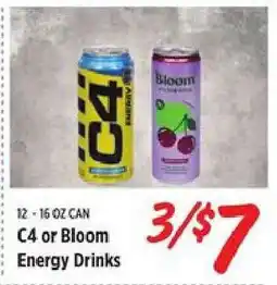 Rouses C4 or Bloom Energy Drinks offer