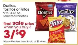 Giant Eagle Doritos, Tostitos or Fritos offer