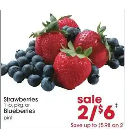 Giant Eagle Strawberries or Blueberries offer