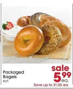 Giant Eagle Packaged Bagels offer