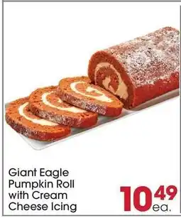 Giant Eagle Giant Eagle Pumpkin Roll with Cream Cheese Icing offer