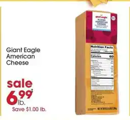 Giant Eagle Giant Eagle American Cheese offer