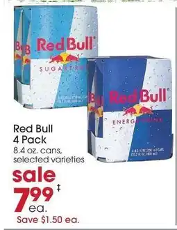 Giant Eagle Red Bull 4-pack offer